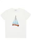 Homme Bask in the Sun Natural SAIL SKATE tee