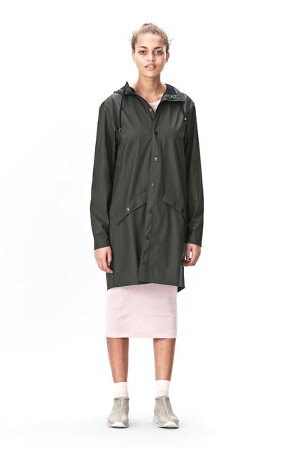 Rains Long Jacket - green