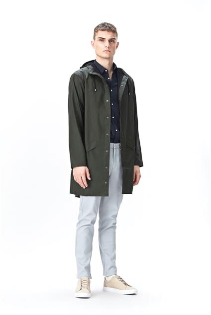 Rains Long Jacket - green