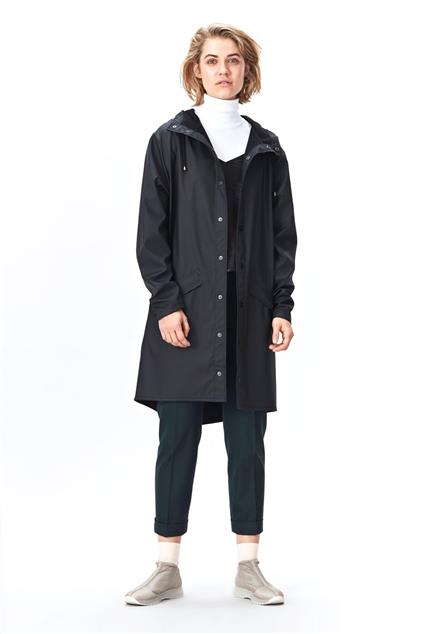 Rains Long Jacket - black