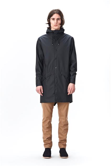 Rains Long Jacket - black