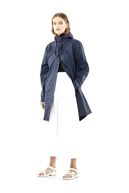 Rains Long Jacket - blue