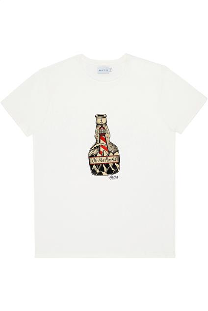 Homme Bask in the Sun Natural ON THE ROCKS tee