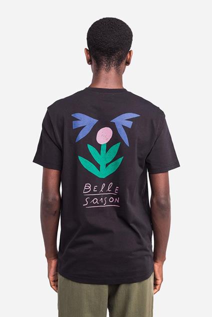 Olow T-SHIRT BELLE SAISON NOIR CARBONE