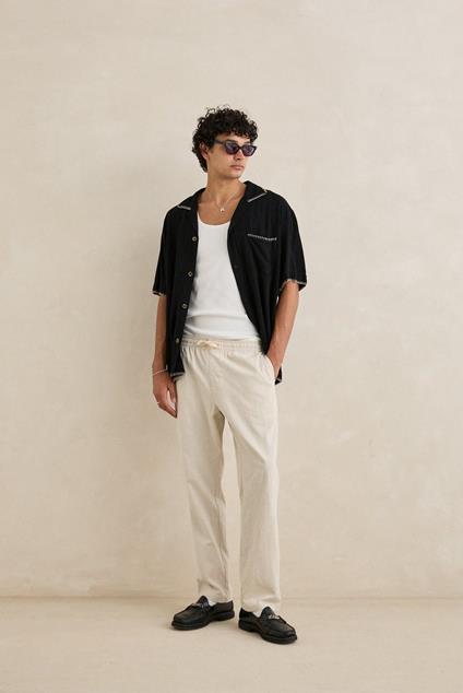 Rhythm Linen Jam Pant (bone)