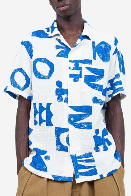 Olow CHEMISETTE ALOHA SHAPES ÉCRU NATUREL