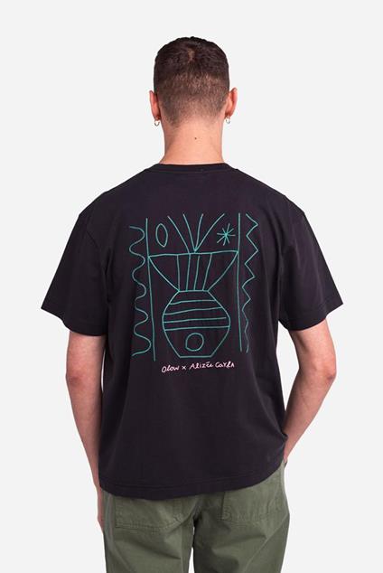 Olow T-SHIRT AMPLE MÉRIDIONAL NOIR CARBONE