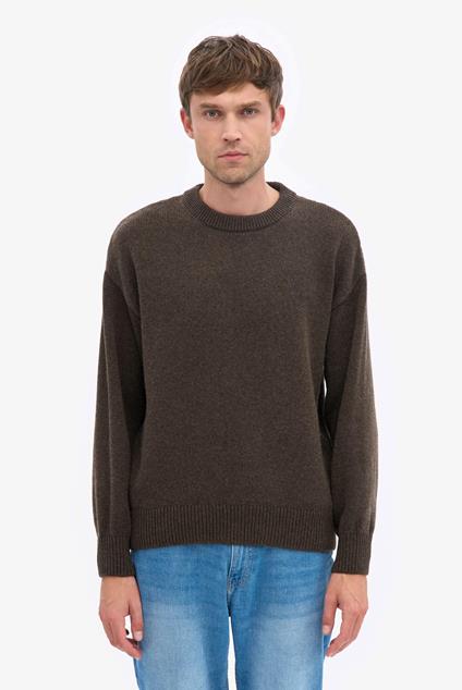 Colorful Standard Oversized Merino Wool Crew - Coffee Brown
