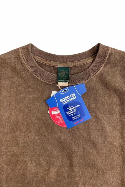 Good On SLEEVE CREW TEE - P-BROWN