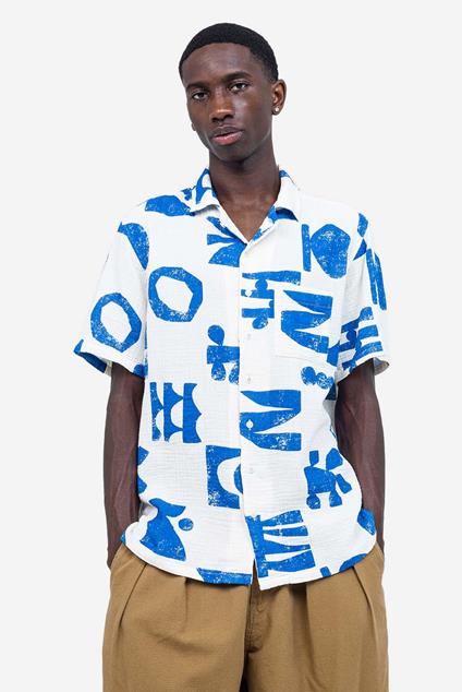 Olow CHEMISETTE ALOHA SHAPES ÉCRU NATUREL