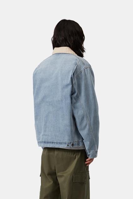 Carhartt WIP OG Detroit jacket (Blue / Dusty H Brown, Burst washed)