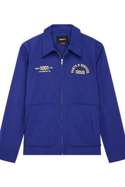 Deus Ex Machina Teller Drizzler Jacket (mechanic blue)