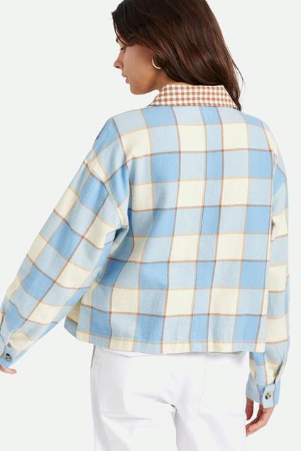 Brixton BOWERY WOMEN'S L/S FLANNEL (Casablanca blue)