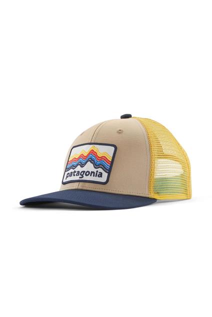 Patagonia Kid's Trucker Hat (Ridge Rise Stripe oar tan)
