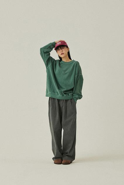 Kappy PIGMENT SWEATSHIRT (DEEP GREEN)