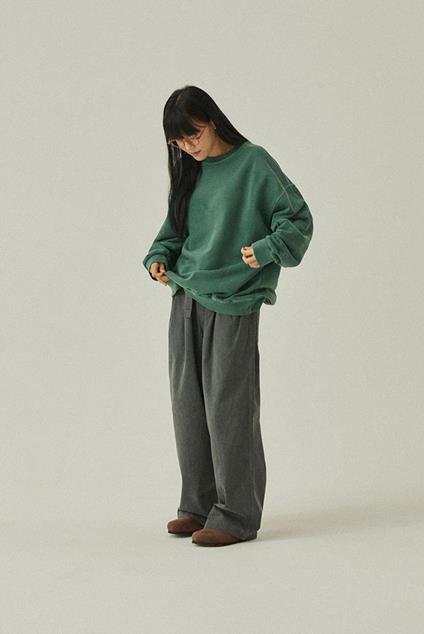 Kappy PIGMENT SWEATSHIRT (DEEP GREEN)