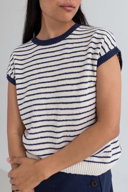 Twothirds Marinella — Cobalt Stripes