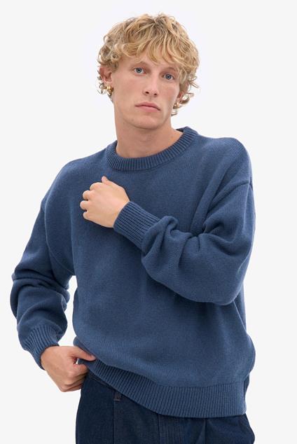 Colorful Standard Oversized Merino Wool Crew - Petrol Blue