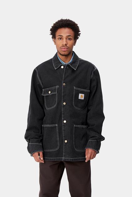 Carhartt WIP OG Chore Coat (black stone washed)