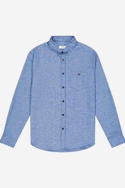 Olow CHEMISE CLASSICO BARNEVILLE BLEU CHINÉ