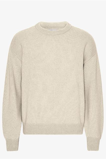 Colorful Standard Oversized Merino Wool Crew - Ivory White