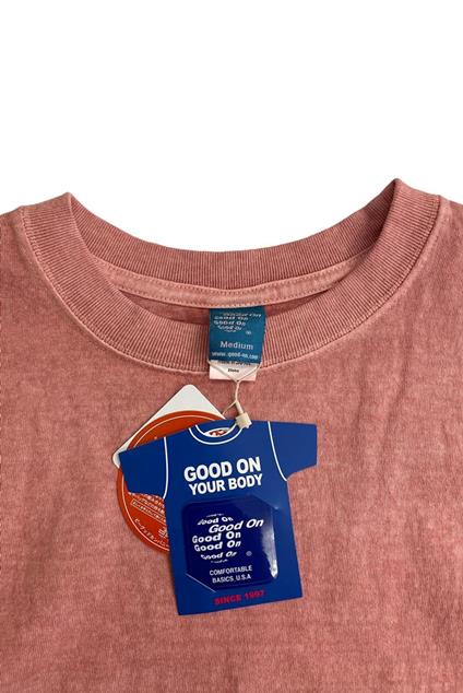 Good On SLEEVE CREW TEE - P-CORAL