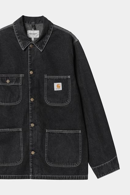 Carhartt WIP OG Chore Coat (black stone washed)