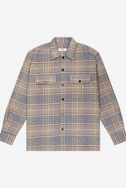 Olow CHEMISE DÉCRÉ BLAKE PIED-DE-POULE