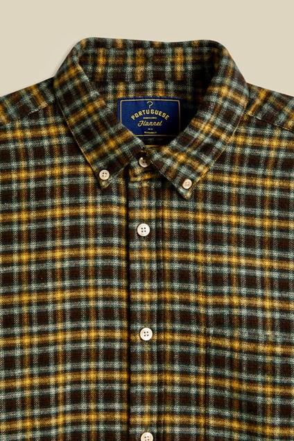 Portuguese Flannel Voulga (green/yellow)