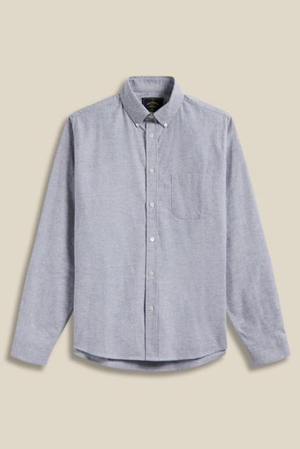 Portuguese Flannel Brushed Oxford Blue